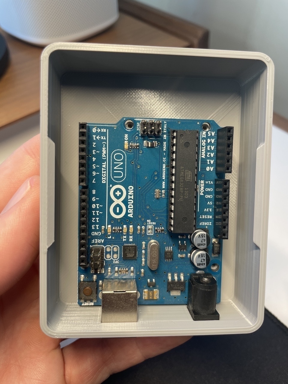Printed Arduino box from top